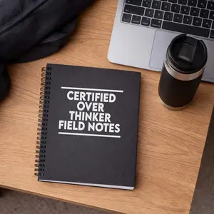 Certified Overthinker Field Notes Funny Journal