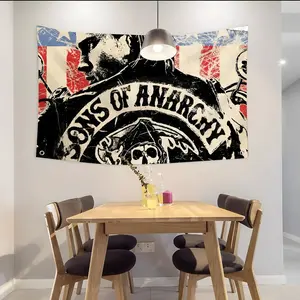 Drama Sons of Anarchy Flags Custom Camping Outdoor Garden room Bedroom Decor Party Backdrops Wall Art Family Gifts