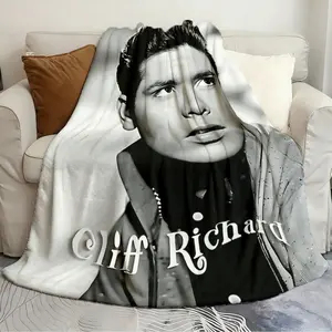 Decorative throw blankets Cliff Richard 1 Smooth blanket Comfortable sofa decoration camping and picnic blanket winter warming blanket