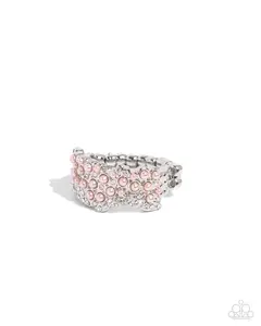 Standard of Care - Pink Pearl Silver Ring - Paparazzi