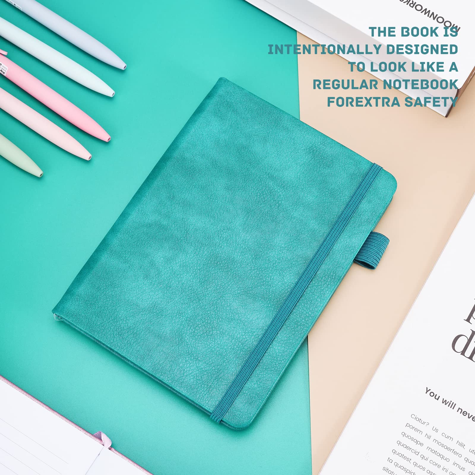 Password Book with Alphabetical Tabs-Hardcover Password Keeper for Internet & Computer Login, Recording Addresses, Usernames, Passwords, Password Organizer Notebook for Home or Office