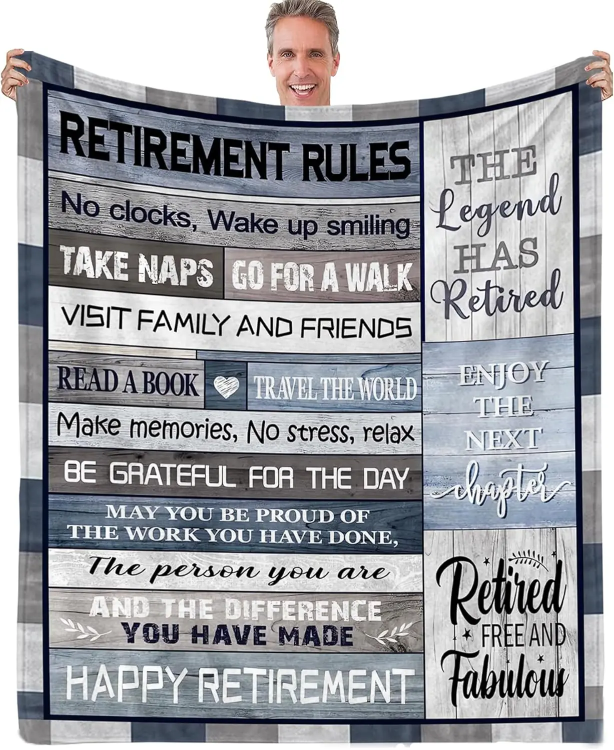 Retirement Gifts for Men 2024, Retirement Blanket, Retirement Gift, Best Men Retirement Gifts Ideas, Funny Retired Gifts for Dad, Doctors, Farewell Gifts for Coworker Throw Blanket 60"x 50"