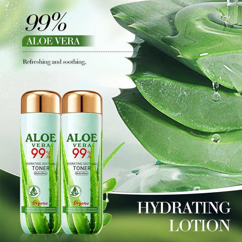 Hydrated Ever Toner with 99% Aloe Vera Extract & Hyaluronic Acid for Moisturizing, Locks in Water, Soothing, 4.58 oz Moisture Moisturizer Hydrating Aloevera