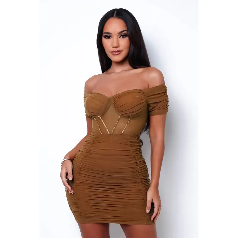 burgundy bodycon long sleeve dress Women's Avah Bodycon Long Sleeved Scuba Calf Length Dress S/M/L/XL/Customize Purple MEAN BLVD Plum / XL