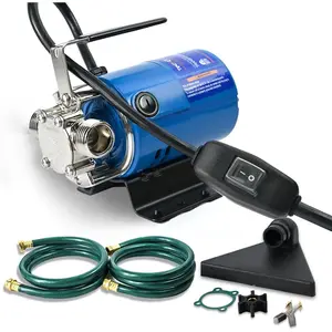 Electric Water Pump Water Transfer Pump, 115V 1/10  330 GPH Hose Pump Utility Pump,with /OFF  and 2 * 6  Water Hoses Kit.