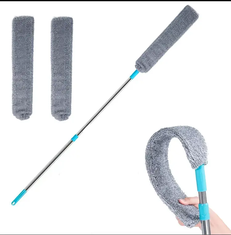 Replacement Gap Duster for Home, Durable Flexible Bendable Microfiber Dust Brush, Cleaning Tool for Under Furniture, Bed, Couch & Fridge