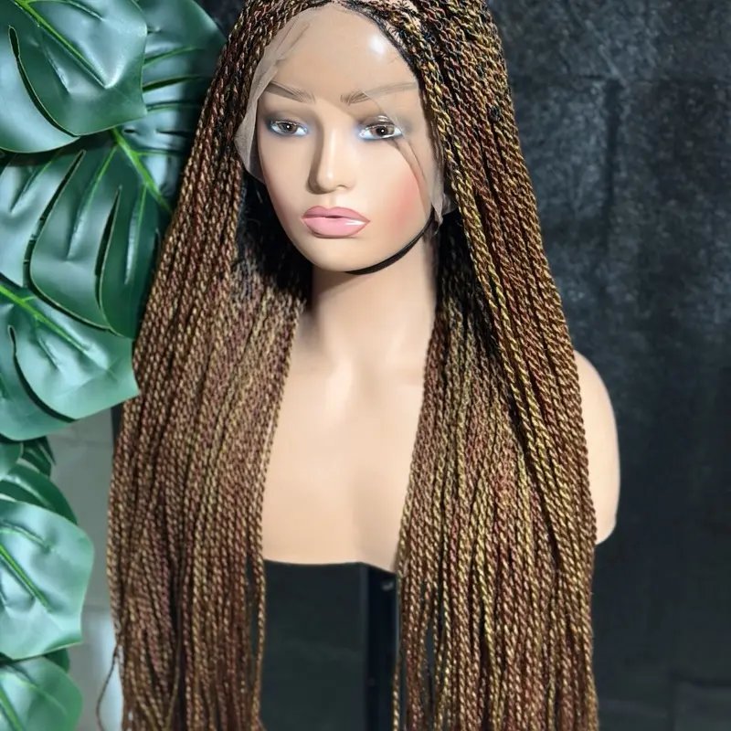Senegalese braided wig twist Mixed Color-27 and Brown