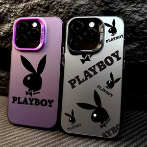 PIKPAKA P-Play-Boy-s Phone Case Matte Laser Metallic Phone Case for iPhone 17 16 15 14 13 12 Pro Max Air | Aurora Gradient Finish | Smooth Matte Texture | Durable Scratch Resistant Anti Fingerprint Full Protection Cover | Multicolor Shiny Phone Shell