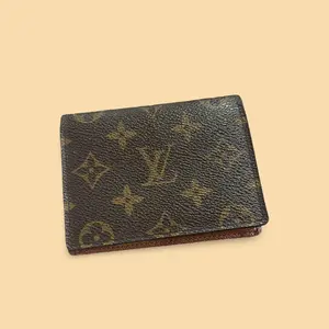 Pre-owned Coated Canvas Small Leather Goods Louis Vuitton Monogram Compact Card Wallet