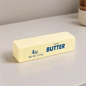 Salted Butter taba Squishy Toy Soft Cream scent Scented Stress Relief silicone Fidget Toy Safe Material Fun Cream Stick Shape Cute Gift for All Ages squeezluck slow rising squishy squeezluck