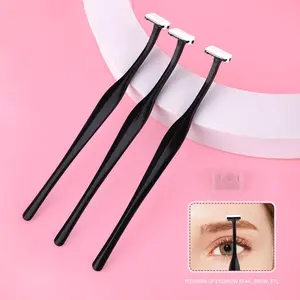 Portable Eyebrow Trimmer Set, 3 Counts/set Gentle Eyebrow Shaping Tool, Facial Hair Shaving Tool for Women & Men, Eyebrow Razor
