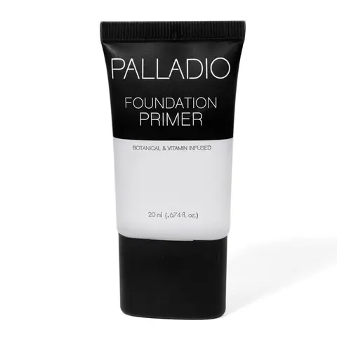 Palladio Cosmetic Makeup Foundation Primer - Lightweight Velvety Formula with Aloe Vera, Chamomile, Ginseng, Green Tea, Ginkgo Biloba - Smooth Base for Acne-Prone Adults, Minimizes Fine Lines/Pores, Extends Wear, Gluten-Free, 0.674 oz Tube, Vegan