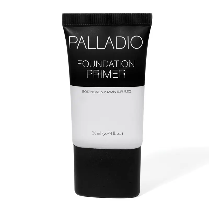 Palladio Cosmetic Makeup Foundation Primer - Lightweight Velvety Formula with Aloe Vera, Chamomile, Ginseng, Green Tea, Ginkgo Biloba - Smooth Base for Acne-Prone Adults, Minimizes Fine Lines/Pores, Extends Wear, Gluten-Free, 0.674 oz Tube, Vegan