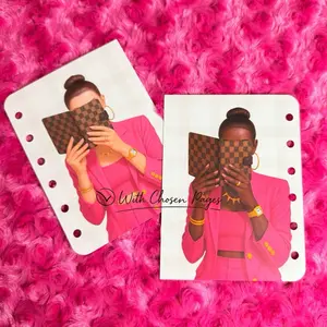 A7 wide Wallet Dashboard Insert | Luxe Planner Cover | Double-Sided