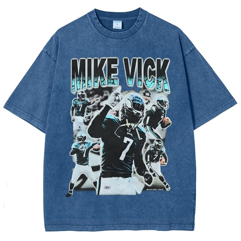 Unisex Vintage T-Shirt Mike Vick T-Shirt, Gift For Fan, Gift For Her, Gift For Him