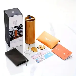 Bamboo Wind Chime, Music Note & Chord Design Wind Chime, Garden Decoration, Meditation Chime, Natural Relaxation Chime, Garden Decoration Supplies