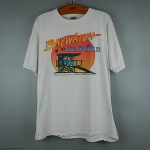 Vintage 1995 Baywatch T Shirt Pamela Anderson Movie 90S Graphic Tee Heavy Cotton Tee Shirt, 100% Heavy Cotton Shirt