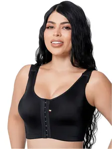 Salome Post Surgery Front Closure Bra for Women | Support Surgical Bra with High Back Support for Breast Augmentation | Post Op Essentials Brasier Postquirurgico de Senos