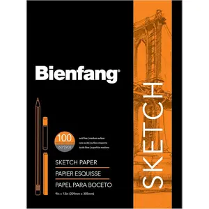 Bienfang Sketch Paper 100-Sheet Pack, 9 x 12