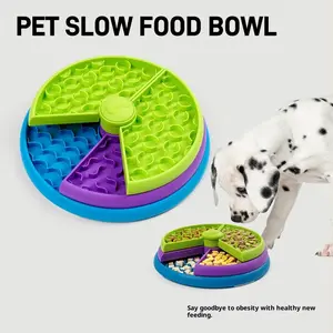 Rotating Slow-Feeding Bowl for Dogs - Anti-Spill & Anti-Choking Design - Ideal for Small Dogs - Promotes Healthy Digestion - Interactive Mealtime Solution medium-sized pet lick feeder chew silicone toys