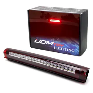 iJDMTOY Dark Red Lens Race Car Style Strobe LED High Mount Third Brake/Clearance Light Assembly For Ford 1997-2003 F-150