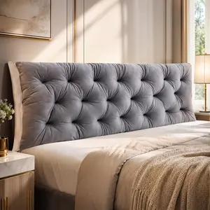 [Weekly Deals] Headboard Pillow - Natural, 40-Count Cotton Cover, Adjustable Loft Design, Balanced Support, Easy Care Maintenance, 1.5m Bed Headboard Gap Filler & Back Support for Sleeping