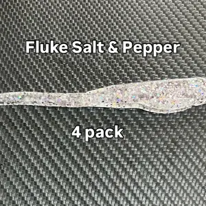 Buggy Baits Fluke Salt & Pepper color
