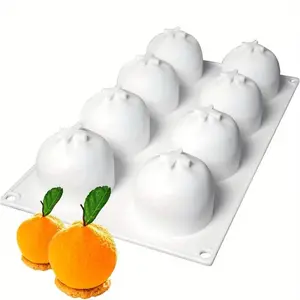 3D Silicone Mold, Perfect for Fruit Mousse Cake, Chocolate Desserts, Pudding, Jelly, Ice Cream, Easy Cake Decoration