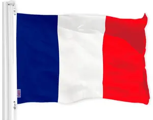 France (French) Flag 150D Printed Polyester 3x5 Ft
