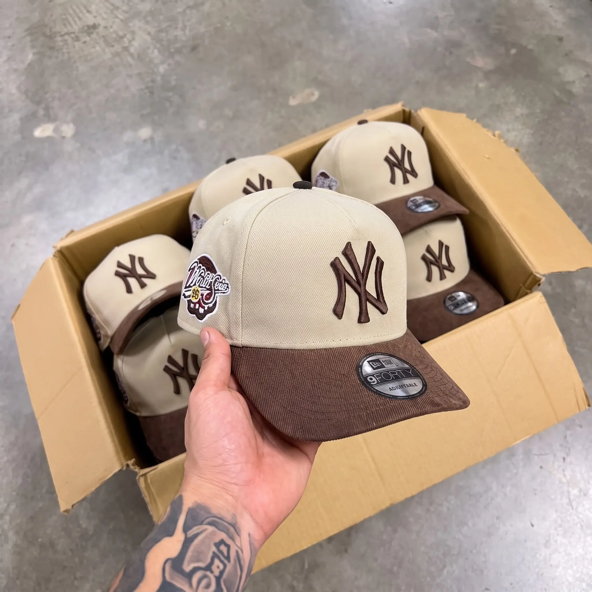 New Era 59FIFTY MLB Baseball Cap – NY Yankees & LA Dodgers Anniversary Side Patch, Adjustable Baseball Hat, Adjustable Fit Sports Collectible Headwear