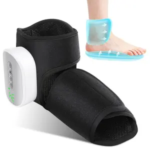 Rechargeable Multi-Function Foot Massage Therapy Machine, Dual Airbags Heat Wrap Timer Safe, Family Size Fit, Relieves Foot Fatigue, Health Gift