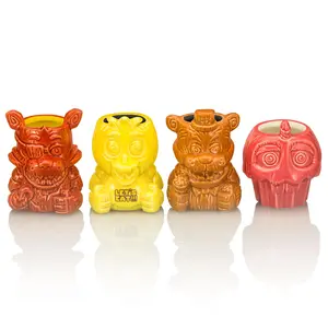 Geeki Tikis Five Nights At Freddy's 4-Piece Ceramic Mini Muglet Set