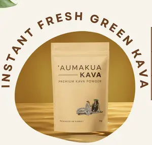 Instant Kava-Fresh Green Juiced Kava! 45g Vanuatu (Boroguru) Premium Kava Powder Organic 11-12% Kavalactones, Herbal Ingredients