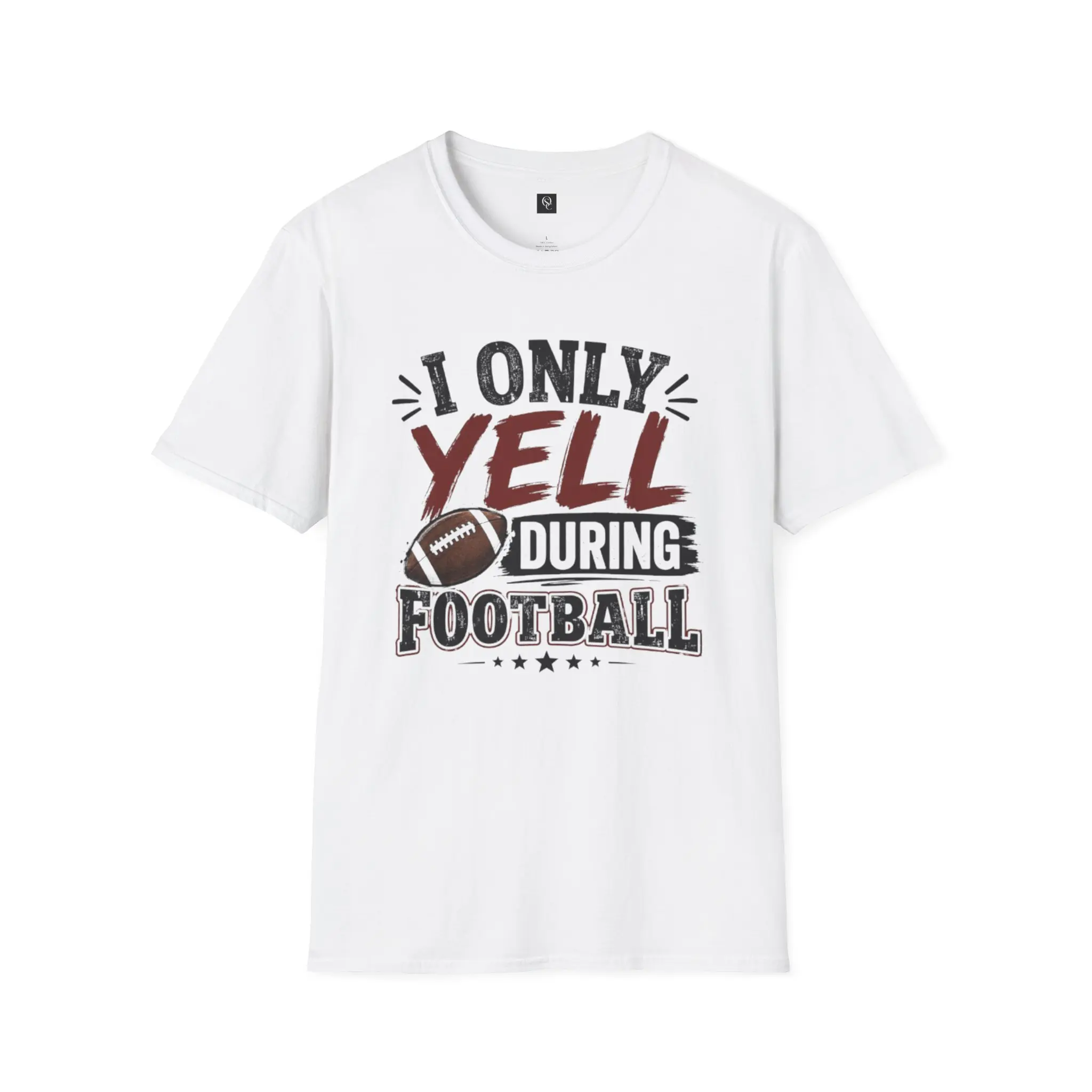 I Only Yell During Football T-Shirt | Football Fan Shirt