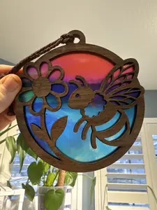 Bee Suncatcher for Sunny Window