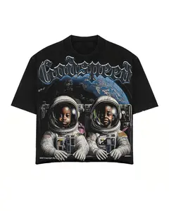 Vintage Graphic"Godspeed " Tops Sweatshirt streetwear, Y2K style Casual Cotton Classic Crewneck DesignSweatshirt