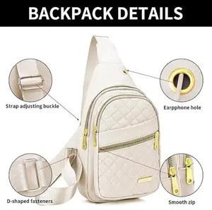 Sling Backpack Crossbody Bags for Women Small Sling Bag with Adjustable Strap for Outdoors Sports Hiking Compact and Versatile Design