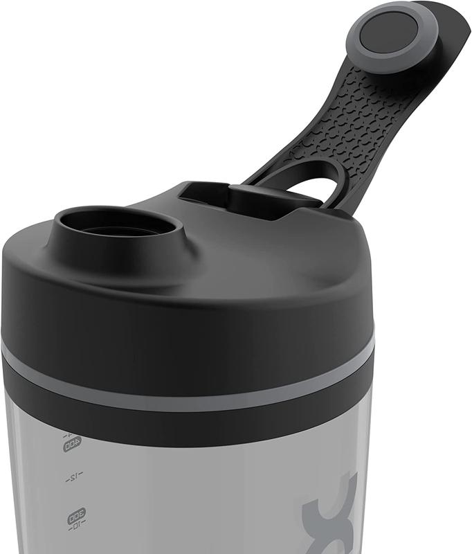 Promixx Original Shaker Bottle - Battery-Powered for Smooth Protein Shakes - BPA Free, 20Oz Cup (Black)