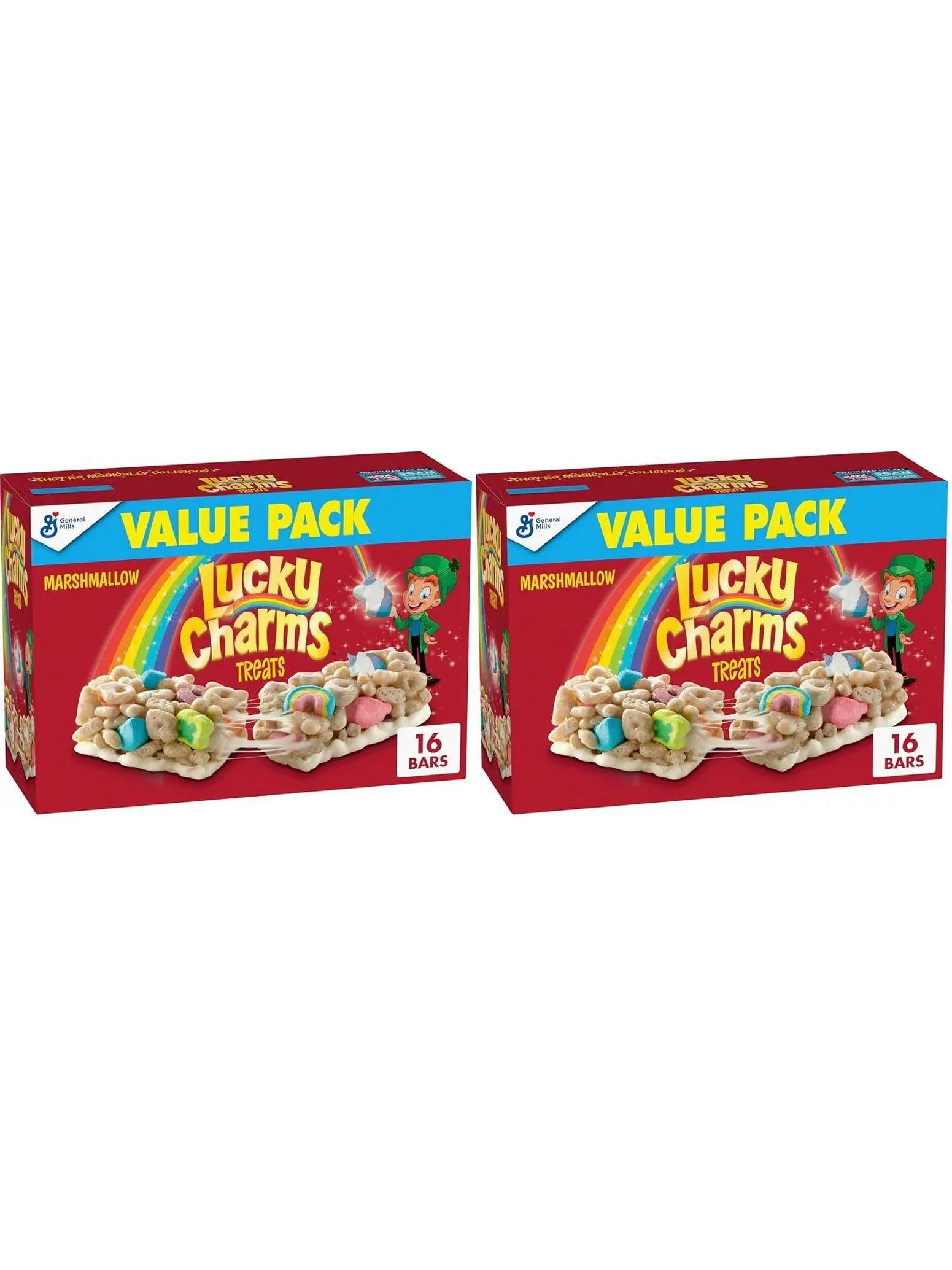 Lucky Charms Cereal Treat Bars, Snack Bars, Value Pack, 16 ct, 13.6 oz