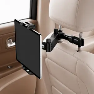 3 in 1 Adjustable Extension Arm Car Headrest Mount, Universal Tablet iPad Holder for Back Seat, Stable Car Stand, Road Trip Essentials for Children