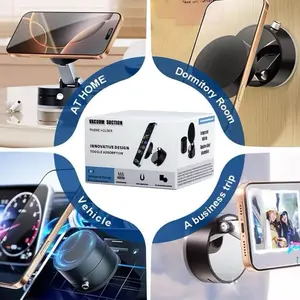 Foldable Magnetic Smartphone Holder - Versatile Mobile Phone Accessory for Desk & Car Use with Innovative Design for Productivity and Convenience