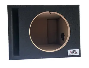 ELITE AUDIO EBOX-SVS10 | Single 10" Vented Subwoofer Enclosure - Plush OEM-Grade Carpet, 3/4" MDF with 1" Front Baffle, Pro-Tuned Ports, and Spring-Loaded Terminals for Maximum Durability & Deep Bass