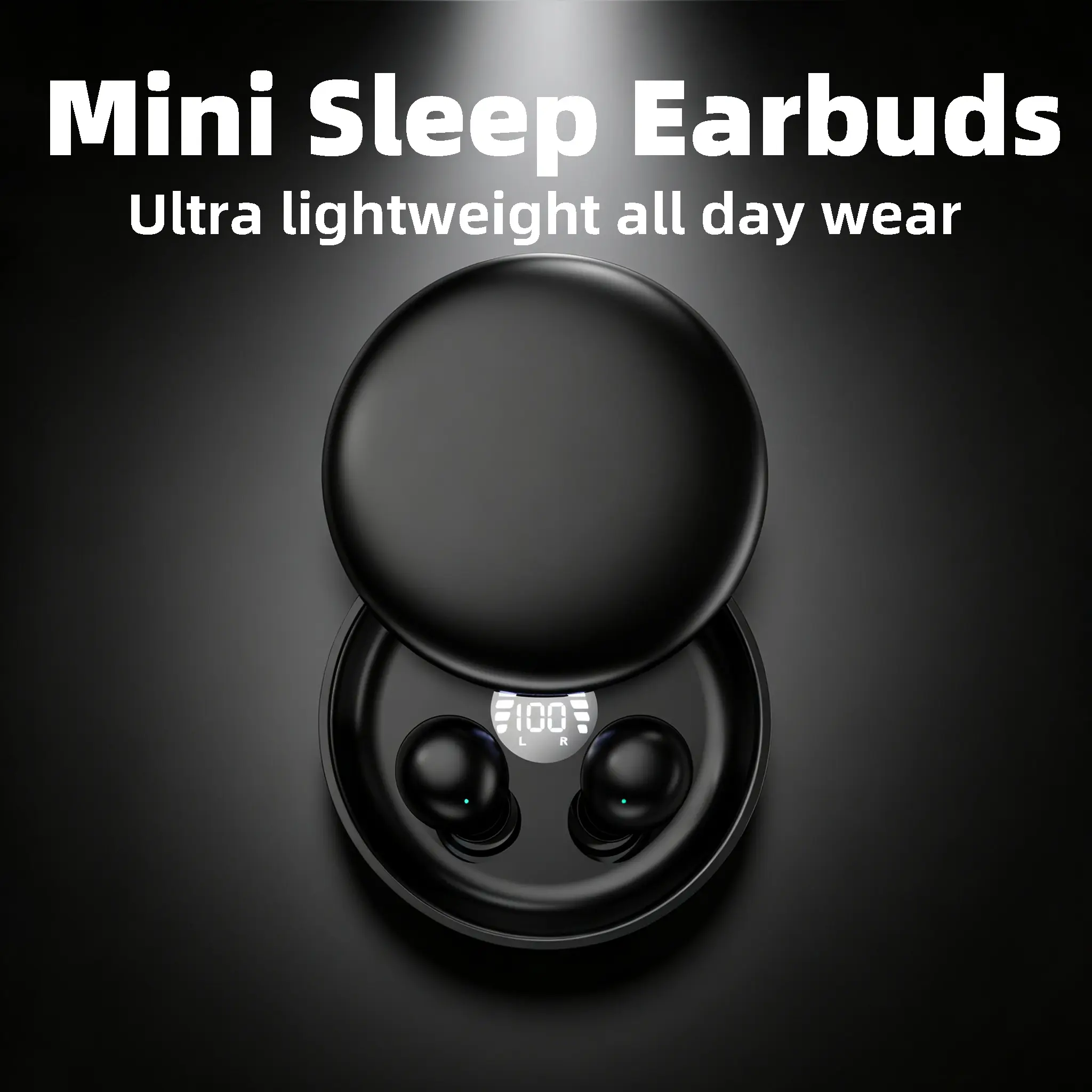 Ultra Tiny Sleep Earbuds with Low-Resistance Ultra-Light Body, Pain-Free Breathable Non-Overheating Fit, No Ear Pressure for All Sleeping Positions, Stable Bluetooth 5.3, for Bedtime Audio Stories