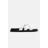 Agnes Flat Sandals - White