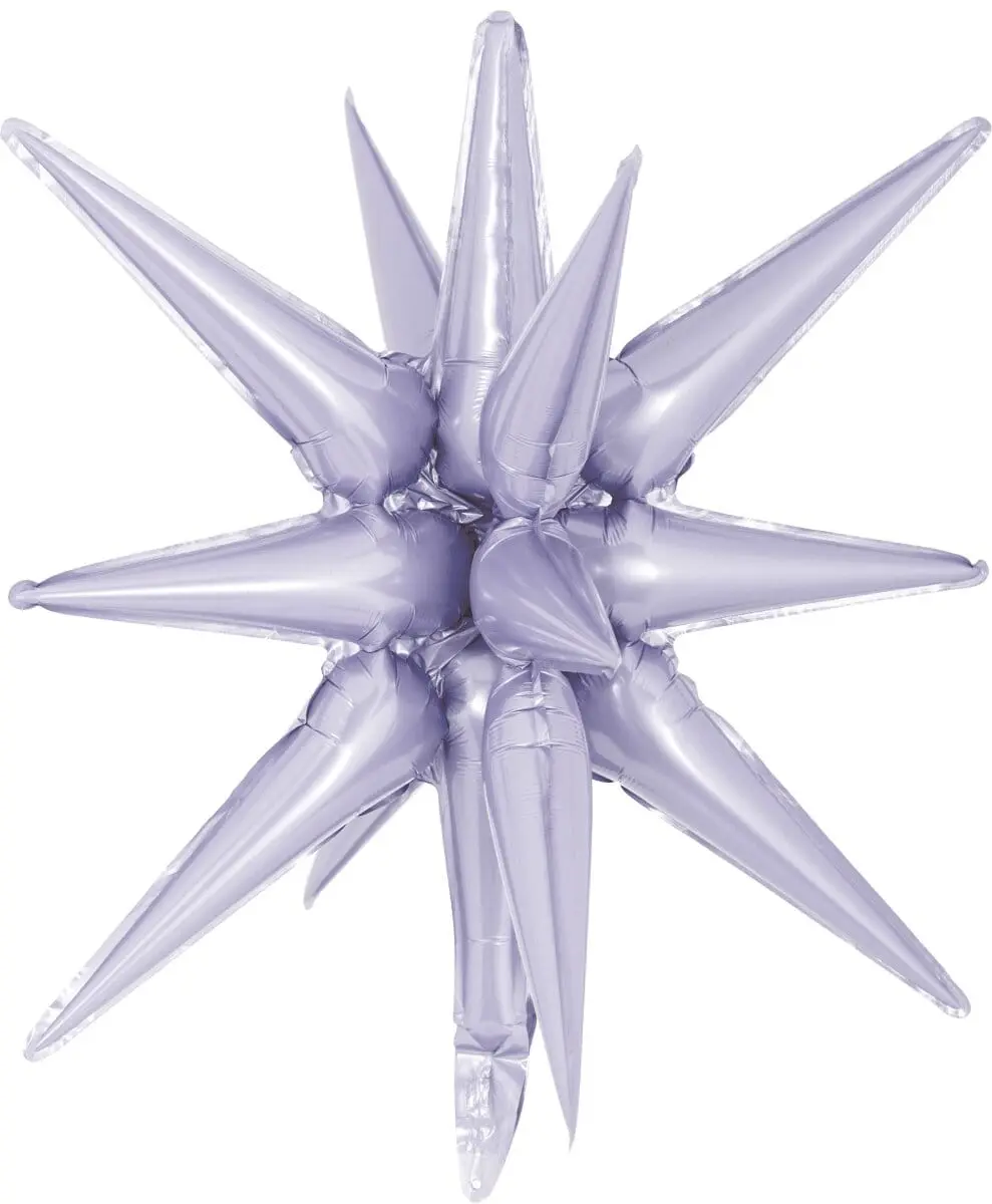 Decochamp Starburst Lilac 3D Foil Balloon - 22" in.