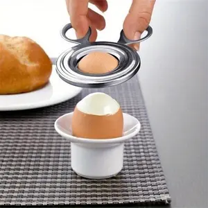 1pc Boiled Egg Topper Cutter, Iron Egg Shell Opener Snipper, Uncharged Kitchen Gadget for Clean Precise Eggshell Removal