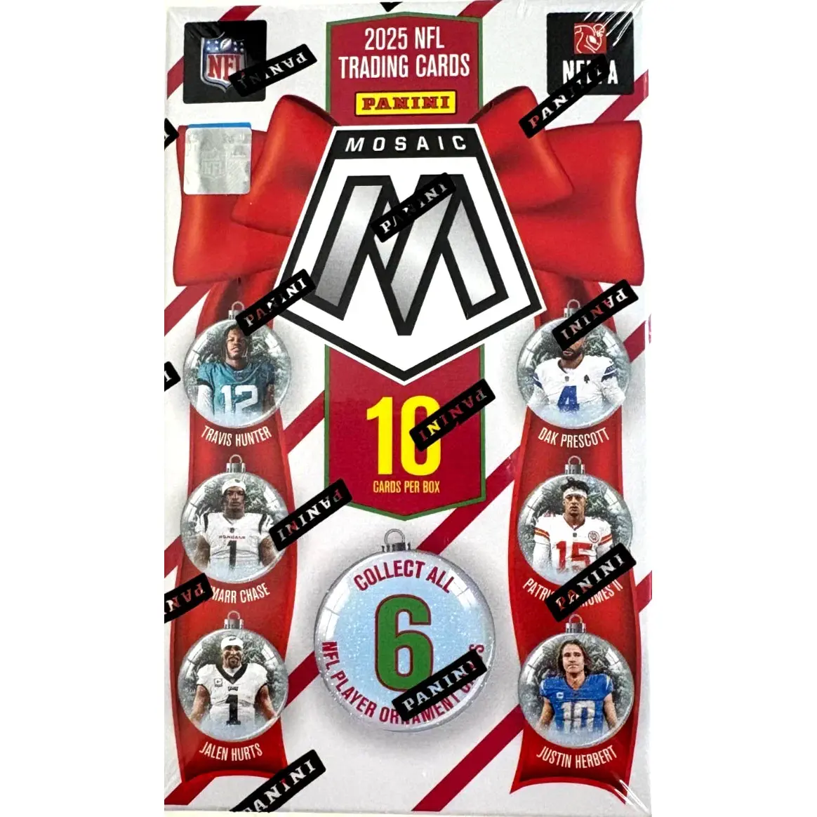 2025 Panini Mosaic NFL Football Ornament Box