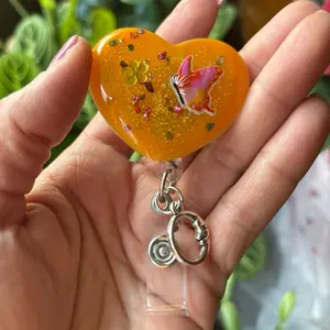 Retractable id badge holder