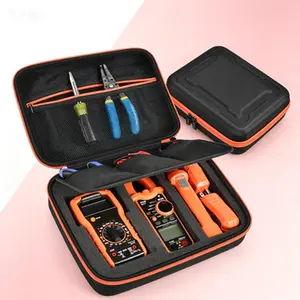 Storage Carrying Organizer Box for Electrical Test Kit, Multi Meter Case Compatible with Voltage/Outlet Tester, Wire Stripper, Leads & Batteries, Durable Protective Hard Shell, Portable Tool Organizer with Secure Closure