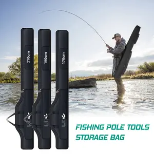 210/190/170cm Fishing Bag Oxford Cloth Folding Fishing Rod Reel Bag Fishing Tackle Storage Bags Travel Carry Case Pesca